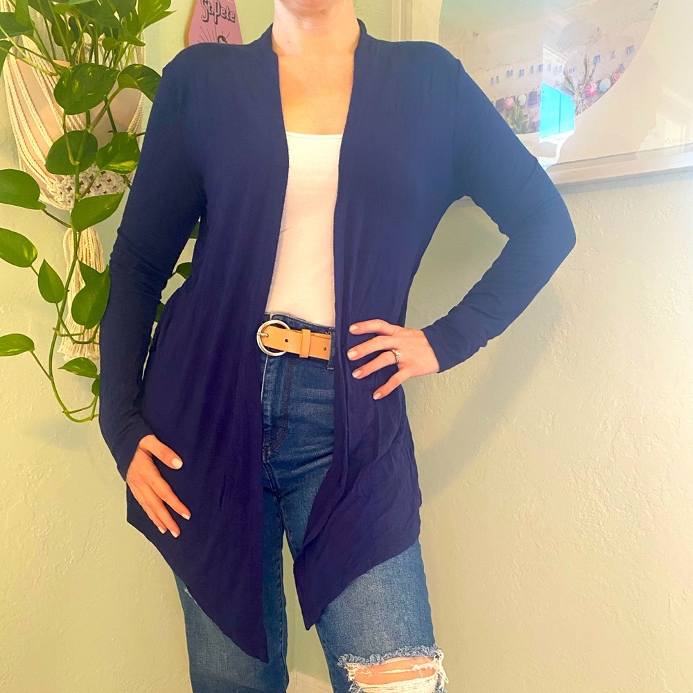 All Yours Super soft and float navy cardigan